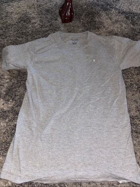 Champion Light Gray Short Sleeve Logo Tee